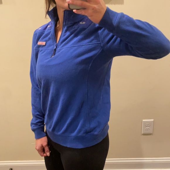 Vineyard Vines Relaxed Whale Embroidered Shep Shirt Cobalt Blue Size XS - Picture 4 of 12